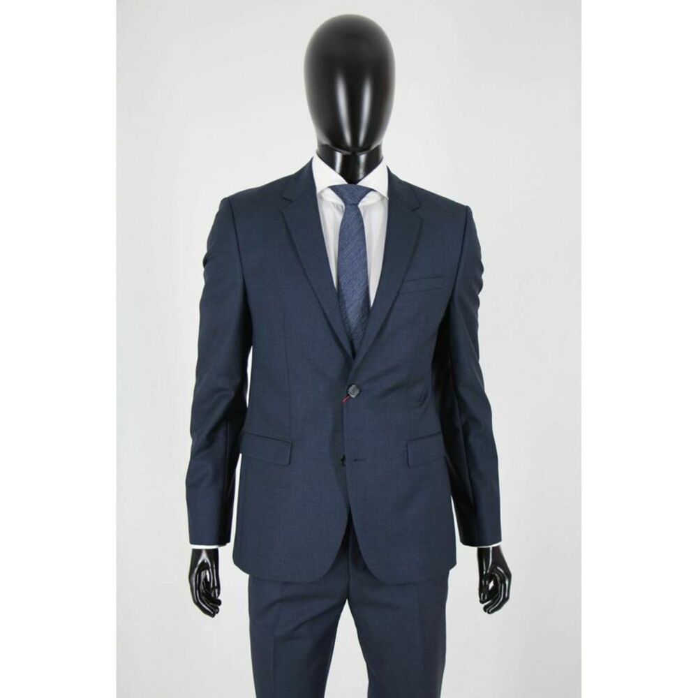 HUGO BOSS Mens Navy Extra Slim Fit Wool Blend Suit Separate Blazer 42R
